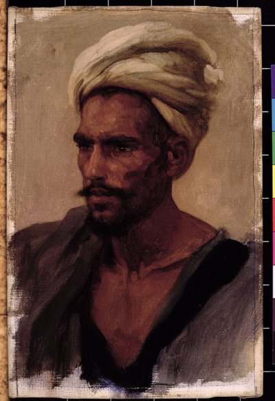 Male figure with a Turban by Frederic Leighton